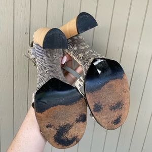 GUCCI genuine snakeskin sexy heels 39.5